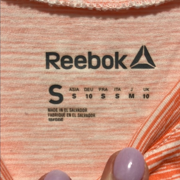 Reebok Coral Striped Tank Top - S - Picture 2 of 5